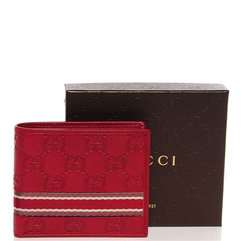 red gucci wallet mens